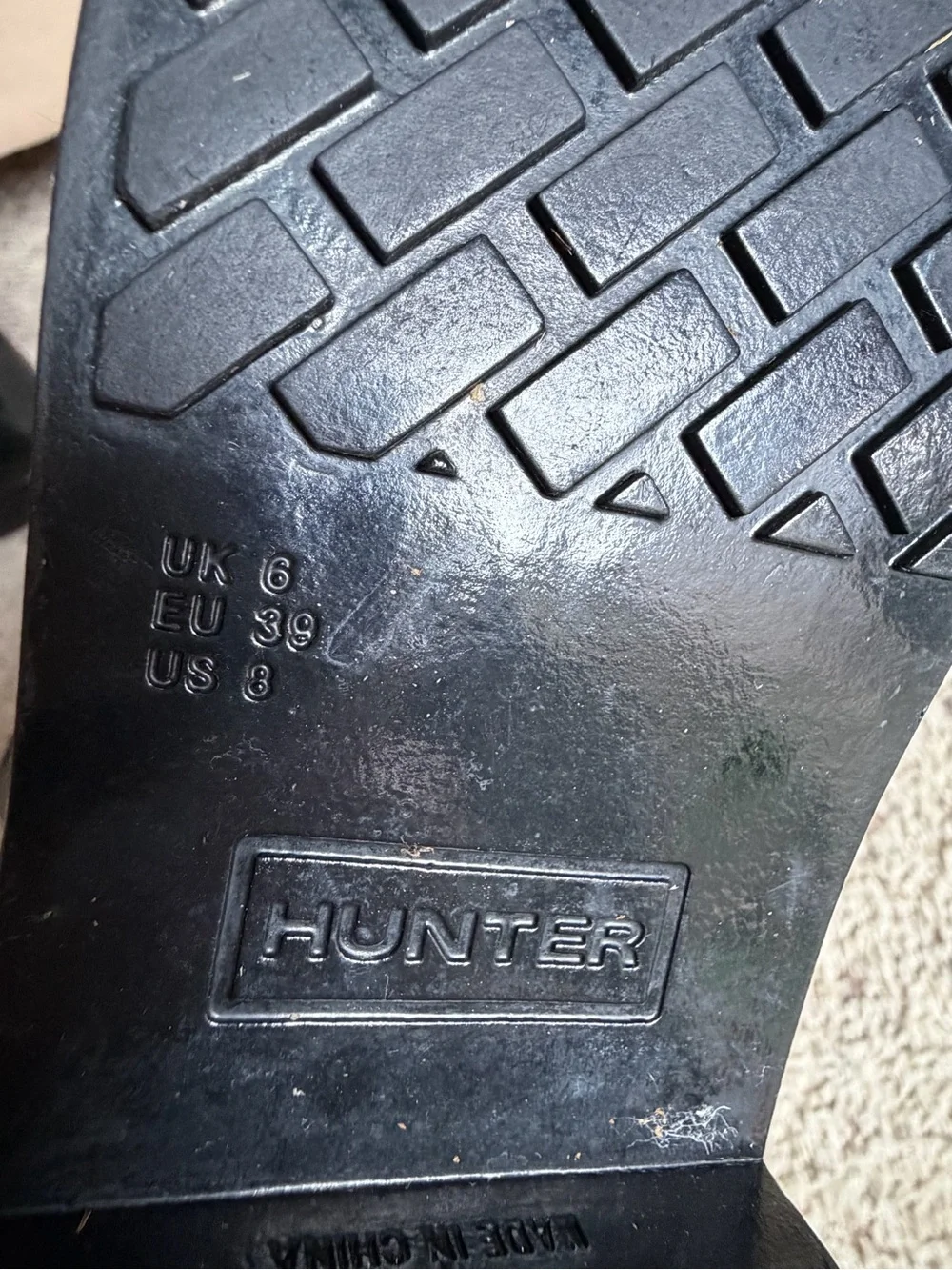 Hunter Quilted Tall Black Rain Boots for Women